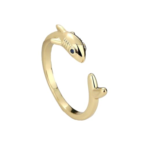Gu Feng verstellbar offen hai ring persönlichkeit design mode einfach klassisch hand schmuck von Gu Feng