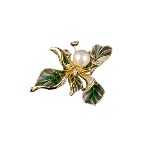retro iris brosche luxus floral pins mode elegant frau schmuck accessoire von Gu Feng