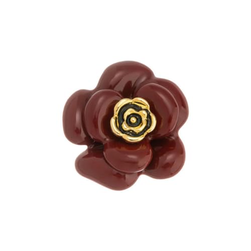 retro kamelie brosche mode luxus floral schmuck accessoire von Gu Feng