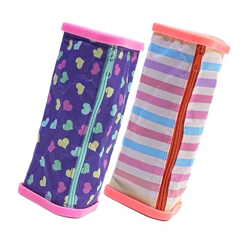 2pcs Große Kapazität Stiftstiftkoffer Reißverschluss In Stiftbeutel Bleistifttasche Großes Fach Für Student Boy Girl Travel School Kunstbedarf Inhaber von Guaber