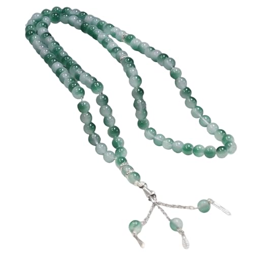 99 Perlen Doppeltonisimuliertes Achatarmband Leichter Handgefertigter Schmuck Für Formelles Ereignis Und Tägliche Verschleiß Von Glatten Polierten Edelsteinen Perlen von Guaber