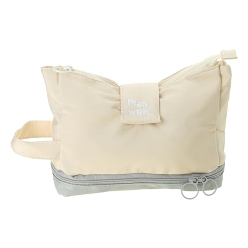 Bleistiftbeutel Mit Großer Kapazität Mit Faltbarer Stiftbeutel Einfacher Schulleiter Faltbarer Bleistiftkoffer Doppelschicht Aufbewahrung Stift Für Mädchen von Guaber