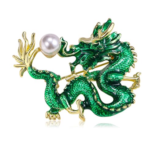 Dragon Brosche Pin Einzigartiger Kleidungsschmuckzubehör Metall Event Catching Corsage Für Modische Personen Dragon Corsage von Guaber