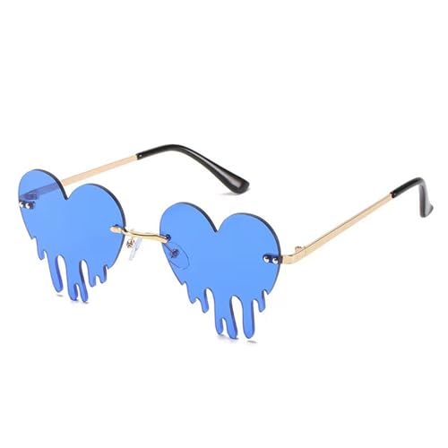 Einzigartige schmelzende Herz-Sonnenbrille, stilvolle Brillen für Partys und Strand, mit Sonnenschutz, für den täglichen Gebrauch, modische Brillen, D Einzigartige schmelzende Herz-Sonnenbrille, stilvolle Brillen für Partys und Strand, mit Sonnenschutz, für den täglichen Gebrauch, modische Brillen, D von Guaber