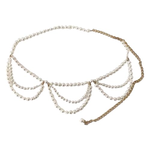 Elegante Imitation Perlen Taillengürtelschmuck Einstellbares Design Für Partys Tägliche Outfits Und Besondere Anlässe Perlengürtel Für Kleider von Guaber