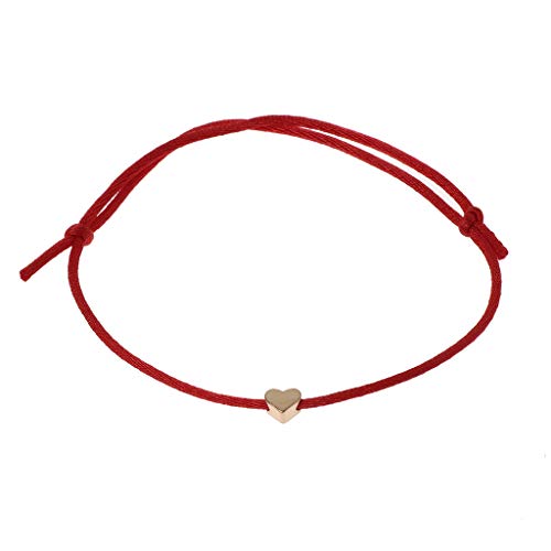 Exquisite Freundschaft Schmuck Armband Kabbala Herz Charme Armbänder Einstellbares Gewebe Rotes Stringarmband Geschenk Für Erwachsene Armbänder Für Teen Girls Pack von Guaber