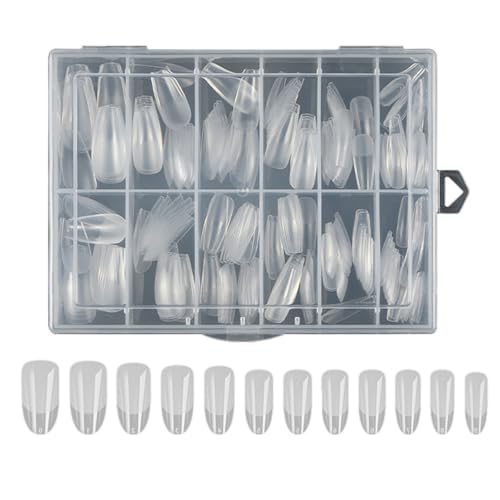 Falsche Nägel Künstliche Acrylmatte Vollbedeckung Tipps 240pcs Falsche Maniküre Kits Für Frauen Mädchen Vollbedeckung Nagel Tipps von Guaber