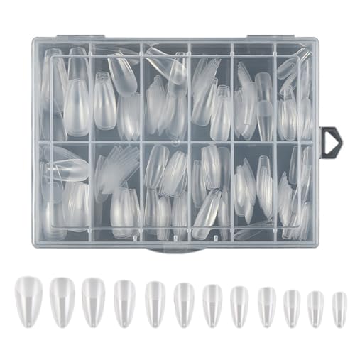 Falsche Nägel Künstliche Acrylmatte Vollbedeckung Tipps 240pcs Falsche Maniküre Kits Für Frauen Mädchen Vollbedeckung Nagel Tipps von Guaber