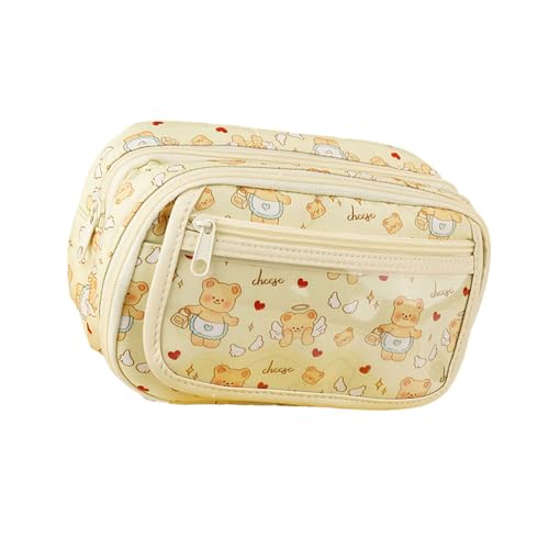 Federmäppchen mit großer Kapazität, Cartoon-Bär-Etui, ästhetische Stifttasche, schöne Schreibwarenbeutel, 9-lagig, schönes Federmäppchen, Cartoon-Bär-Aufbewahrung, große Kapazität, Stift für Mädchen Federmäppchen mit großer Kapazität, Cartoon-Bär-Etui, ästhetische Stifttasche, schöne Schreibwarenbeutel, 9-lagig, schönes Federmäppchen, Cartoon-Bär-Aufbewahrung, große Kapazität, Stift für Mädchen von Guaber