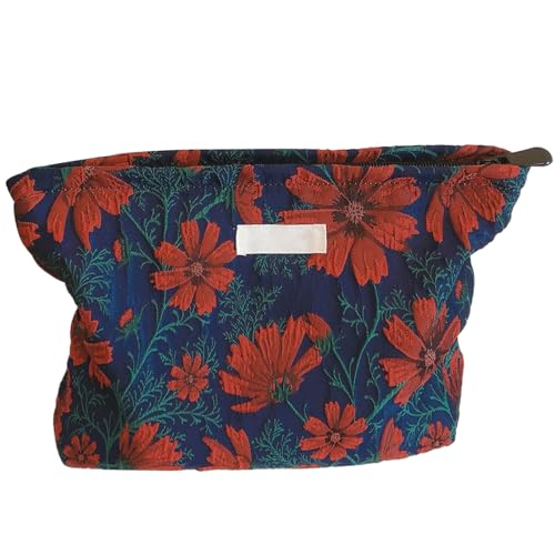Funktionelle Make-up-Aufbewahrungstasche, Reise-Kulturbeutel, wasserdichter Kosmetik-Organizer für Reisen oder den täglichen Gebrauch, Make-up-Tasche, rot, Einheitsgröße von Guaber