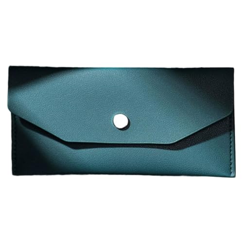 Guaber 1.Multifunktionaler Geldumschlag aus PU-Leder mit großer Kapazität für Budgetierung Büro & Reise Kartenhalter Brieftasche, grün von Guaber
