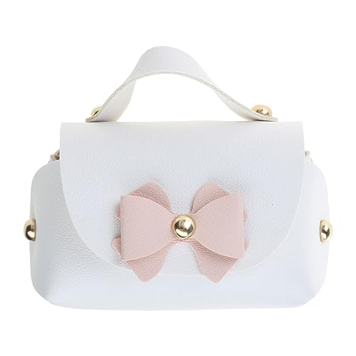 Guaber Geschenkboxen für Hochzeiten, PU-Leder, kleine Geschenktüte mit Schleife, Dekoration, kreative Tragetasche, Partyzubehör, Hochzeitsgeschenkbeutel, perlweiß, M von Guaber