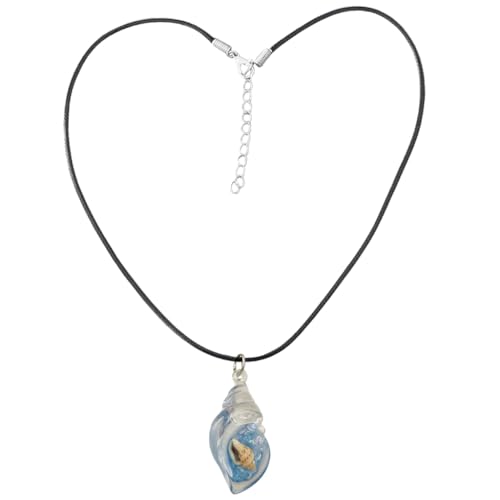 Guaber Harz-Conch-Anhänger-Halskette, modische Harz-Conch-Halskette, einzigartiger Anhänger, Halskette für den täglichen Gebrauch, 455cm pendant 39*20mm, Kunststoff / Harz von Guaber