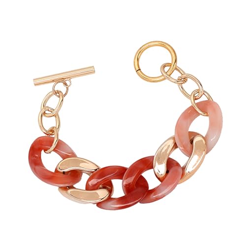 Guaber Mode Harz Armchen Süßigkeiten Farbe Handchain Verstellbare Länge Armbandei Party Schmuck Für Hoch Entwickelte Damen Frauenarmband von Guaber