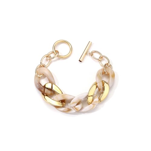 Guaber Mode Harz Armchen Süßigkeiten Farbe Handchain Verstellbare Länge Armbandei Party Schmuck Für Hoch Entwickelte Damen Frauenarmband von Guaber