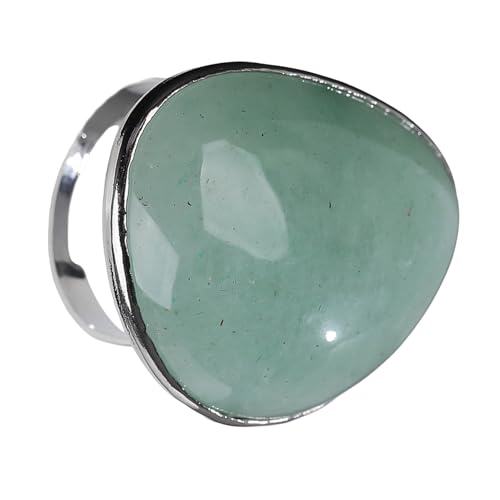 Guaber Natürliche Edelsteine ​​Ringe Multi Anlast Tragen Leichte Einstellbare Band Für Geschenke Spezielle Event Kollektion Vielseitiger Alltagskristallring von Guaber