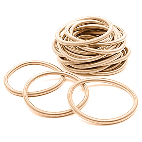 Guaber Perlen-Armband mit goldüberzogenem Feder-Design, einfache und inspirierende einfache Armbänder, 10 Stück, für Damen, Karbonstahl-Schmuck, Einheitsgröße, Wie beschrieben von Guaber