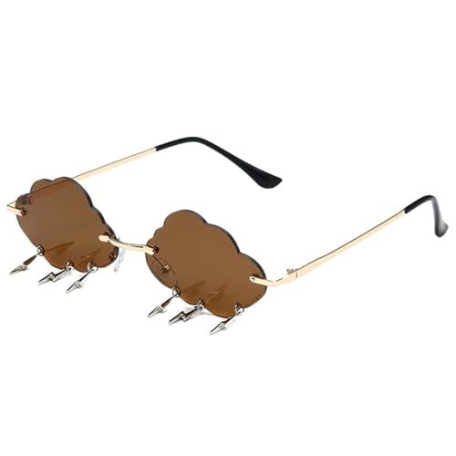 Guaber Punk-Wolken und Quasten, Sonnenbrillen, Trendsetter für Urlaubskleid, rahmenloser Rahmen, Felsschattierungen, rahmenloser Rahmen, randlose Sonnenbrille, I Guaber Punk-Wolken und Quasten, Sonnenbrillen, Trendsetter für Urlaubskleid, rahmenloser Rahmen, Felsschattierungen, rahmenloser Rahmen, randlose Sonnenbrille, I von Guaber