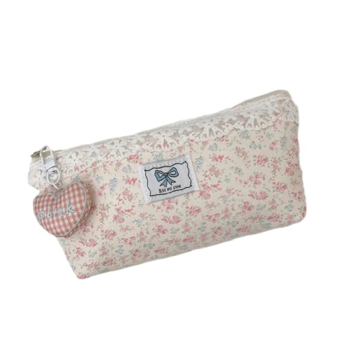 Guaber Schüler-Federmäppchen, großes Fassungsvermögen, Stiftetasche, Spitze, Blumenmuster, Schulartikel, Organizer, Halter, Spitze, Blumenbox, B von Guaber