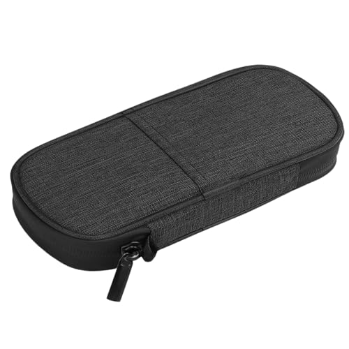 Guaber Storage Solution Thermo-isolierte Reisetasche, effiziente Medizin-Organizer, stabile tragbare Design-Box, PVC-Aufbewahrungsbox, Schwarz , Einheitsgröße von Guaber