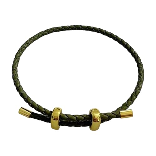 Guaber Styles Robustes Lederarmband Mit Natürlicher Schnalle Dekoration Für Musikfestivals Und Trendige Frauen Metallverschluss Leder Armband von Guaber