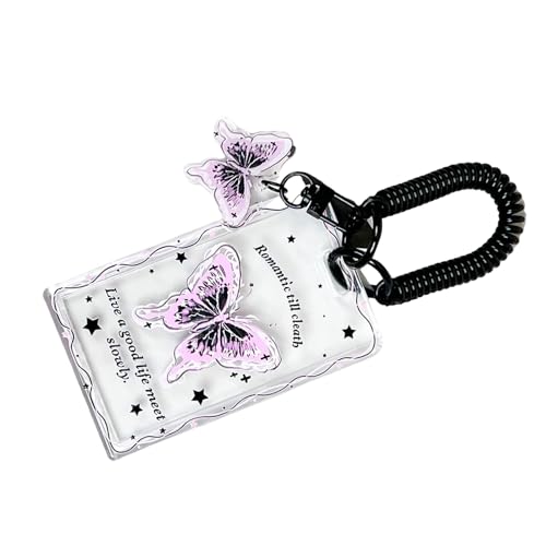 Guaber Transparentes Kartenfach, wasserdicht, durchsichtiger Halter mit Schiebeverschluss zum Organisieren und Schützen Ihrer Karten, modischer Kartenschutz, a von Guaber