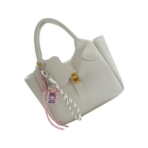 Guaber Trendy Crossbody Tasche Mit Verstellbarem Kettengurt PU Lederumhängende Umhängetaschen Casual Eimer Handtasche Halten Sie Essentiell Sicher PU Umhängetasche von Guaber