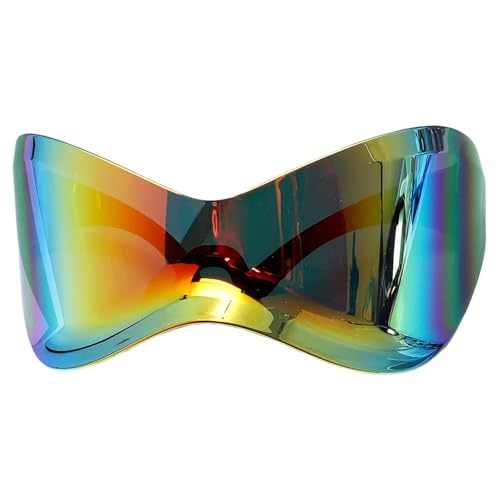 Guaber Übergroße, sportliche Farbtöne, leicht, trendig, für Reisen, Bühne, Musik, Festival, Punk-Rock-Sonnenbrille, Rote Folie Guaber Übergroße, sportliche Farbtöne, leicht, trendig, für Reisen, Bühne, Musik, Festival, Punk-Rock-Sonnenbrille, Rote Folie von Guaber