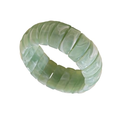 Guaber Vintage Inspirierte Acrylgrang Mit Farbverlauf Moderne Mode Armalist Schmuck Für Alltägliche Verschleiß Trendiger Marmorter Farbmischung Accessoire von Guaber