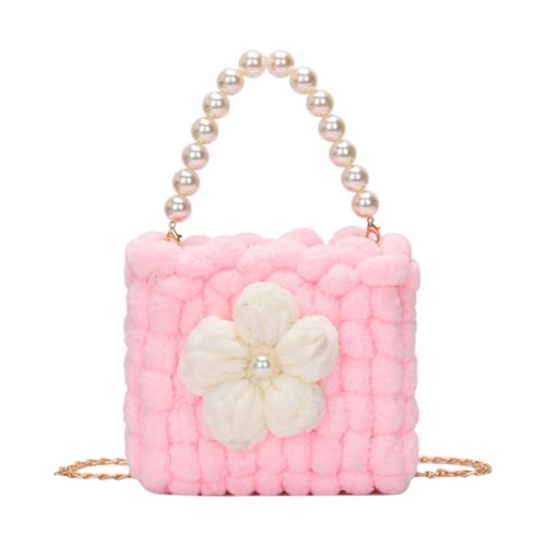 Häkelnde Schulterbeteiligte Wolke Weiche Textur Trendy Crossbody Taschen Abend Handtasche Unisex Carryall Für Tägliche Essentielle Leichte Gestrickte Crossbody Geldbörse von Guaber