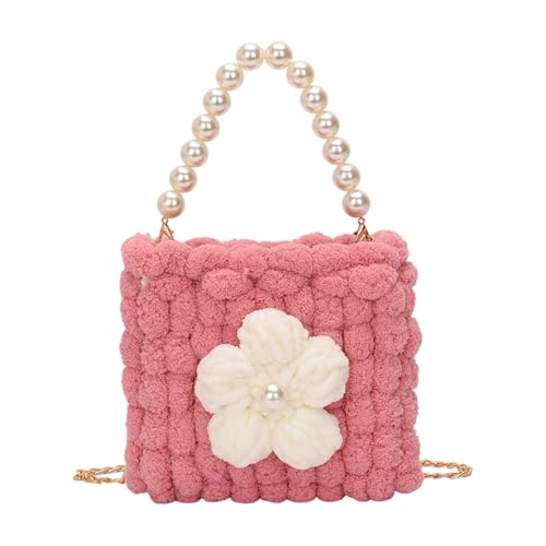 Häkelnde Schulterbeteiligte Wolke Weiche Textur Trendy Crossbody Taschen Abend Handtasche Unisex Carryall Für Tägliche Essentielle Leichte Gestrickte Crossbody Geldbörse von Guaber