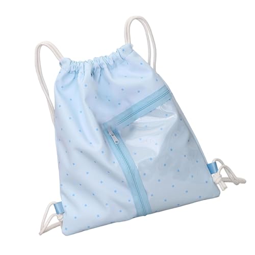 ITabag Draw String Rucksacks Pin Display Mit Einsatzschule Anime Cosplay Clear Daypack Reisetasche Itabag Draw String Rucksäcke von Guaber