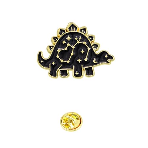 Kreative Schwarze Dinosaurierbrosche Mit Sternbändern Kreativer Revers Pin Unisex Accessoire Für Kleidung Und Taschen Sternbecher Accessoire Kreative Schwarze Dinosaurierbrosche Mit Sternbändern Kreativer Revers Pin Unisex Accessoire Für Kleidung Und Taschen Sternbecher Accessoire von Guaber