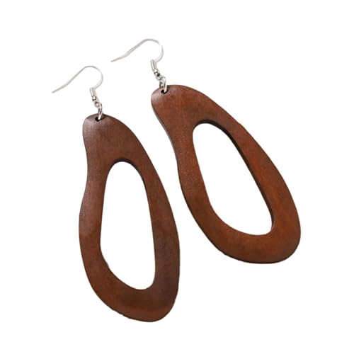 Leichte Holzohrringe Mit Retro Design Für Mode Stürmerinnen Die Ihre Saisonalen Garderobe Modische Drop Ohrringe Verbessern Möchten von Guaber