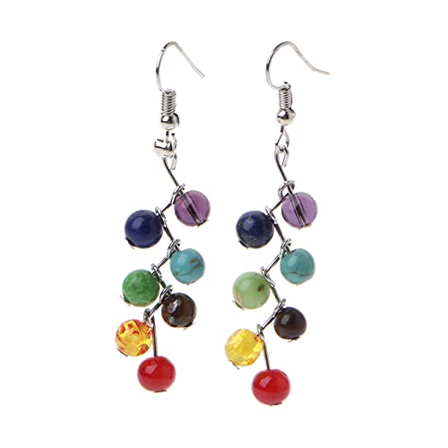 Minimalistische Perlenform Stall Ohrringe Regenbogen Farbschsten Ohrring Geburtstag Weihnachten Für Frauen Freundin Geschenke Ohrringe Pack von Guaber