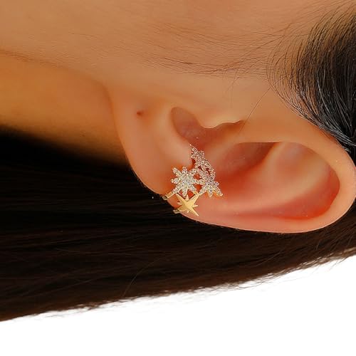 Mode Ohrmanschette Kein Durchdringender Schmuck Casual Accessoire Legierungstextur Für Pendlerpartys Und Reiselegungsohr Ohrmanschetten von Guaber