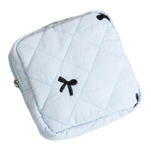 Moderner Bowknot Print Feminine Produkt Organizer Wasserdicht Damenbinden Organizer Elegante Kosmetiktasche für den täglichen Gebrauch Tragbare Feminine Hygienebeutel, blau, Einheitsgröße Moderner Bowknot Print Feminine Produkt Organizer Wasserdicht Damenbinden Organizer Elegante Kosmetiktasche für den täglichen Gebrauch Tragbare Feminine Hygienebeutel, blau, Einheitsgröße von Guaber
