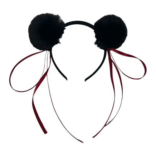 Necha Pompoms Stirnband Für Einzigartige Frisuren Anime Liebhaber Bequemes Haarband Mit Birght Farbe Für Themenpartys Mode Haarband von Guaber