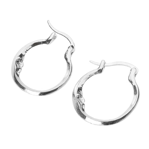 Silber/Gold Gothic Ohrringe Punk Moon Form Ohrstollen Exquisite Elliptische Kreis Ohrenbauer Für Halloween Party Punk Ohrringe von Guaber