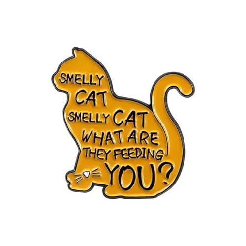 Stilvolle Katzen Emaillierte Brosche Pin Handgefertigt von Guaber