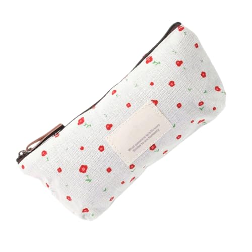 Student Pencil Bag Canvas Hülle Blumenstiftstifte Box Für Die Organisation Von Schulmaterialien Blumen Tragbarer Beutelbox Für Stude von Guaber