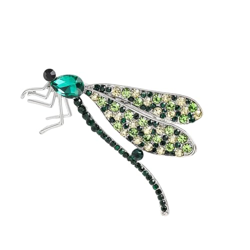 Stylische Legierung Libellen Brosche Mit Strasssteine ​​Revers Pin Perfekt Um Jedes Outfit Mit Einem Funkelnden Eleganten Brosche Zu Verbessern von Guaber