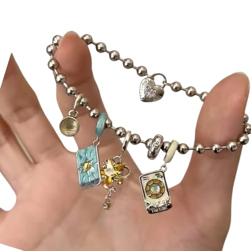 Sun Moon Stars Legierungsarmband Einzigartiges Verzweifeltes Finish Tarot Inspiriert Schmuck Geschenk Für Frauen Freunden Legierung Charme Armband von Guaber