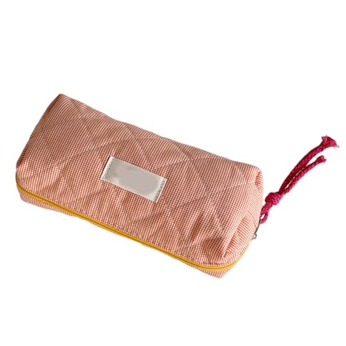 Tragbarer Stiftkoffer 7.5x3.5x2.4inch Große Kapazitäts Bleistiftkoffer Reißverschlussbeutel Make Up Tasche Für Mädchen Frauen Reisen Stoff Make Up Tasche von Guaber