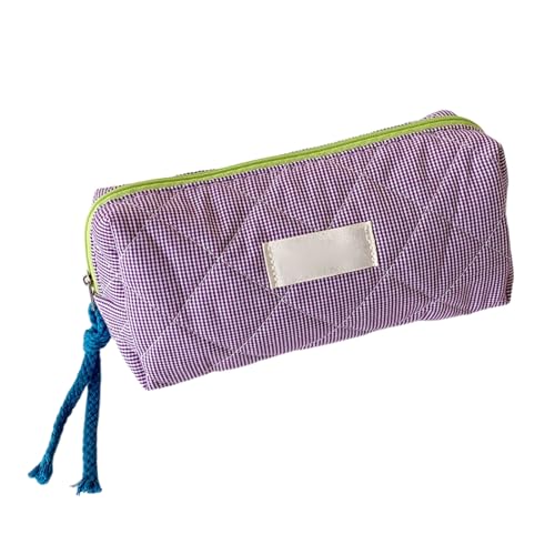 Tragbarer Stiftkoffer 7.5x3.5x2.4inch Große Kapazitäts Bleistiftkoffer Reißverschlussbeutel Make Up Tasche Für Mädchen Frauen Reisen Stoff Make Up Tasche von Guaber