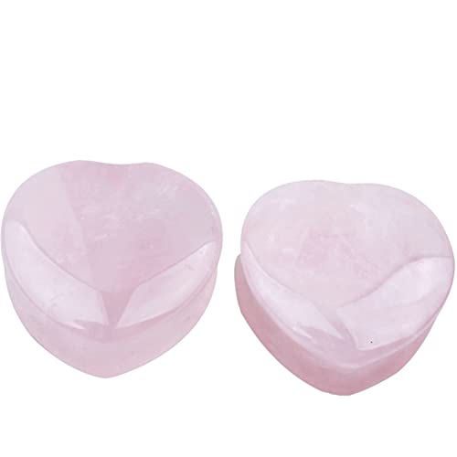 Gualiy 2 STK Stein Ohr Plug 14mm, Ohrringe Tunnel Rosa Herz Damen Ohrringe Tunnel von Gualiy