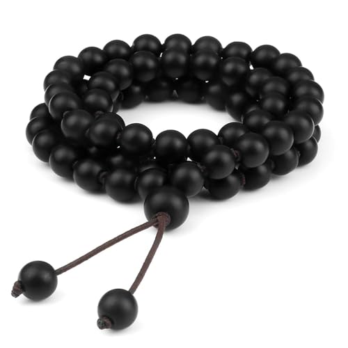 Gualiy Armband Perlen Herren, 8MM Matt Stein Armband für Damen von Gualiy