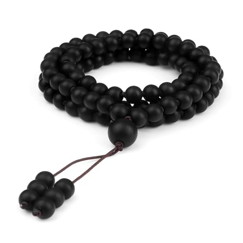 Gualiy Edelstein Perlen Armband, 6MM Matt Stein Armband für Herren und Damen von Gualiy