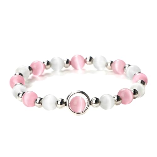 Gualiy Perlenarmband Damen, 8MM Katzenauge Stein Armband für Herren Gualiy Perlenarmband Damen, 8MM Katzenauge Stein Armband für Herren von Gualiy