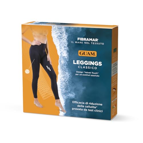 Guam Unisex Klassische, Leggins Meeresalgen, Größe S/M (42-44) Fibramar Leggings, Schwarz von Guam